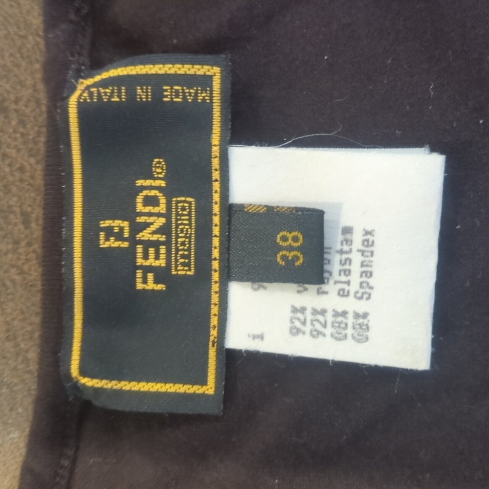 Vintage Fendi Long sleeve t-shirt with v-neck - Picture 2 of 5
